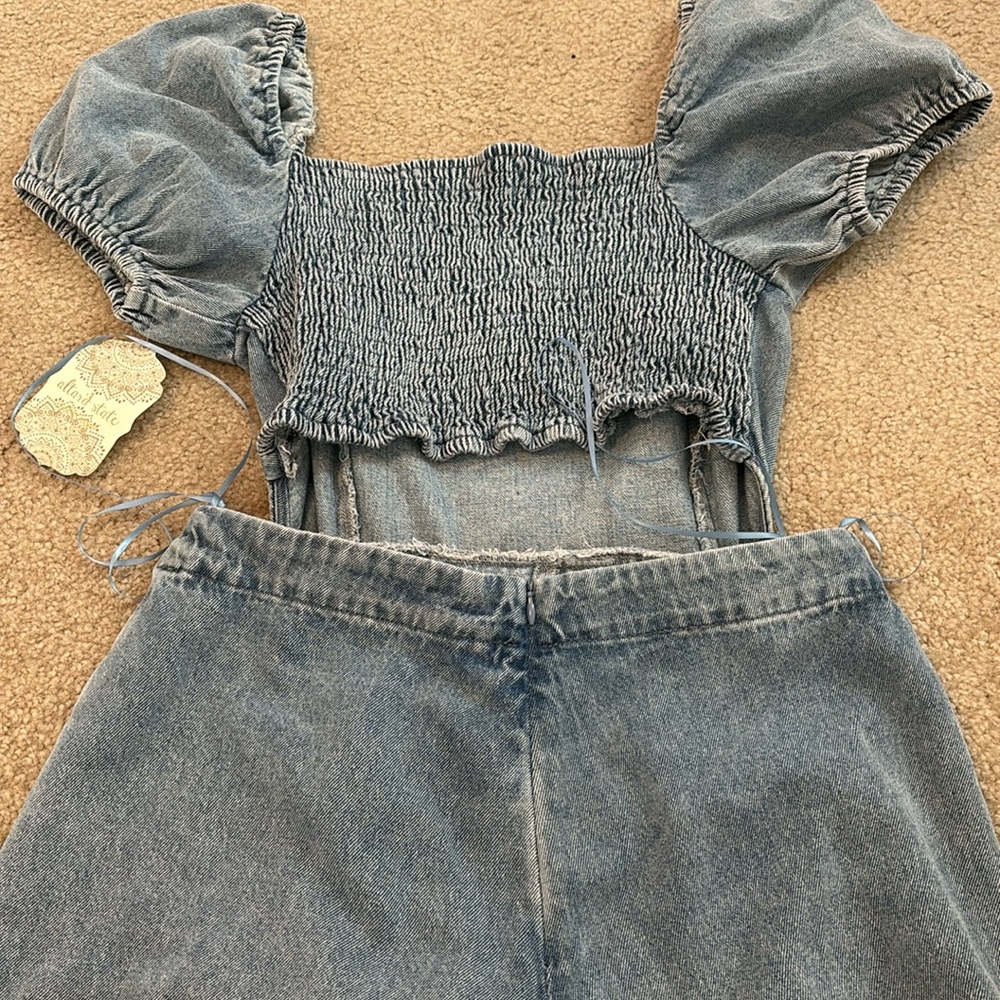 NWT Altard state denim romper - Picture 6 of 6